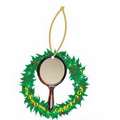 Mirror Gift Shop Wreath Ornament w/ Mirrored Back (4 Square Inch)